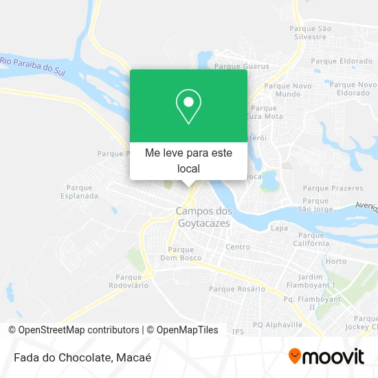 Fada do Chocolate mapa