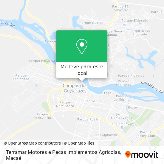 Terramar Motores e Pecas Implementos Agricolas mapa