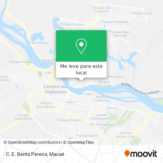 C. E. Benta Pereira mapa