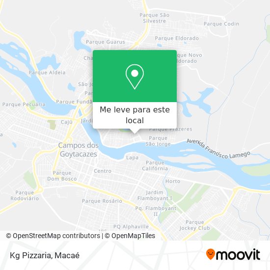 Kg Pizzaria mapa