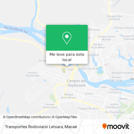 Transportes Rodoviario Letsara mapa