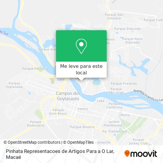 Pinhata Representacoes de Artigos Para a O Lar mapa