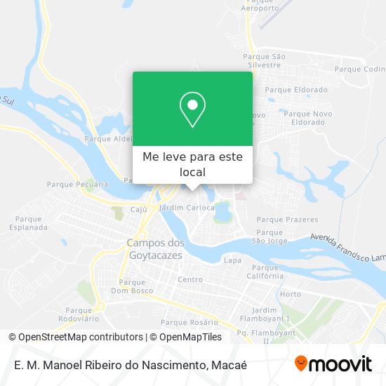 E. M. Manoel Ribeiro do Nascimento mapa