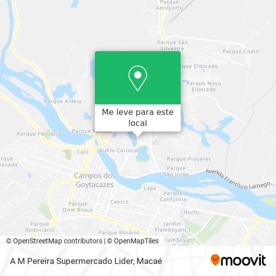 A M Pereira Supermercado Lider mapa