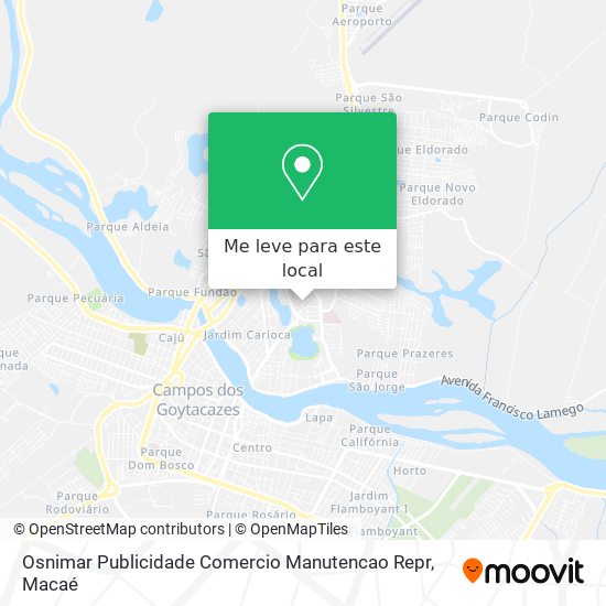 Osnimar Publicidade Comercio Manutencao Repr mapa