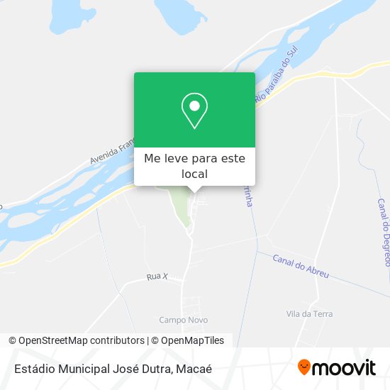 Estádio Municipal José Dutra mapa