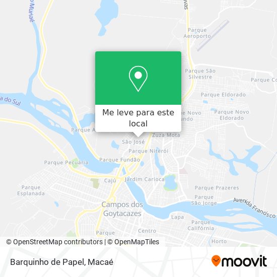 Barquinho de Papel mapa