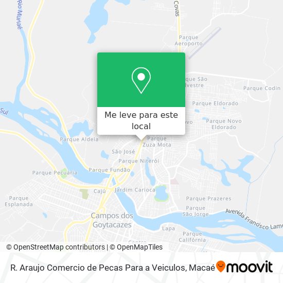 R. Araujo Comercio de Pecas Para a Veiculos mapa