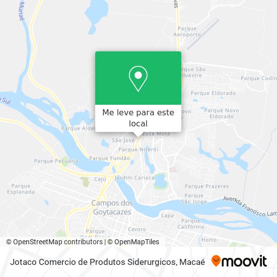 Jotaco Comercio de Produtos Siderurgicos mapa