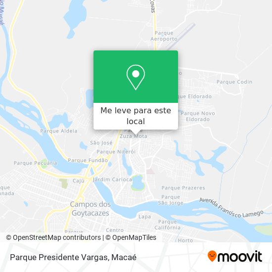 Parque Presidente Vargas mapa