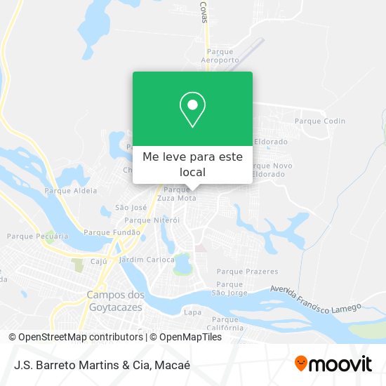 J.S. Barreto Martins & Cia mapa