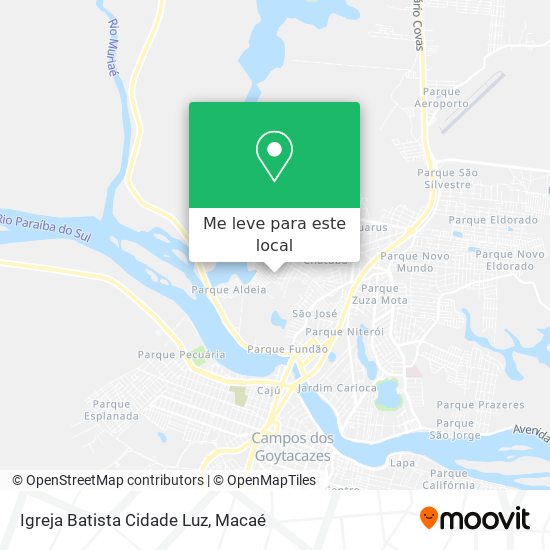 Igreja Batista Cidade Luz mapa