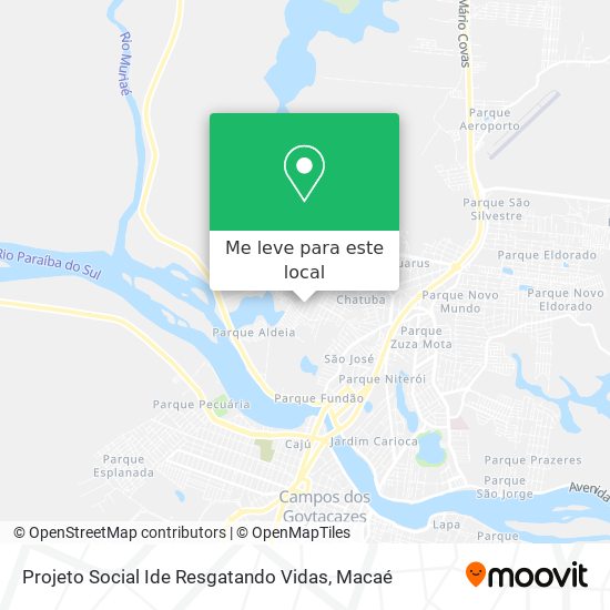 Projeto Social Ide Resgatando Vidas mapa