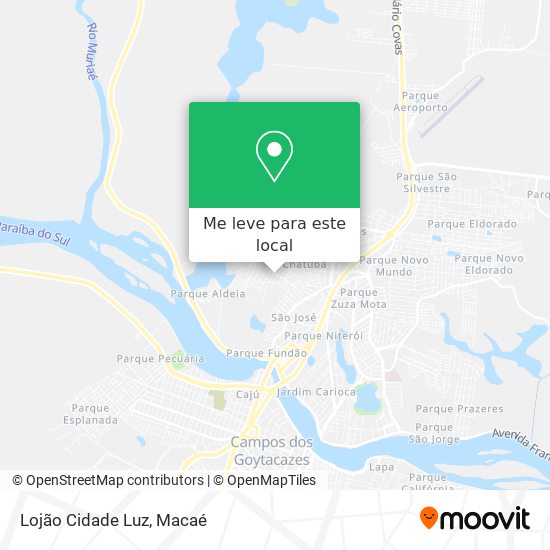 Lojão Cidade Luz mapa
