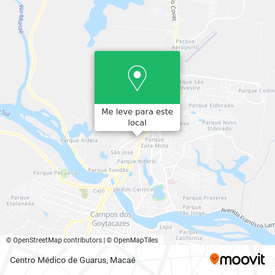 Centro Médico de Guarus mapa