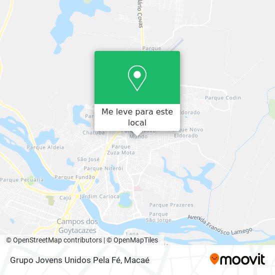 Grupo Jovens Unidos Pela Fé mapa