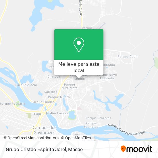 Grupo Cristao Espirita Jorel mapa