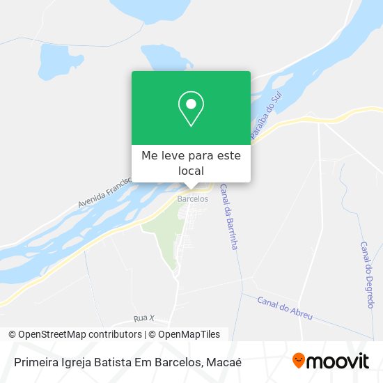 Primeira Igreja Batista Em Barcelos mapa