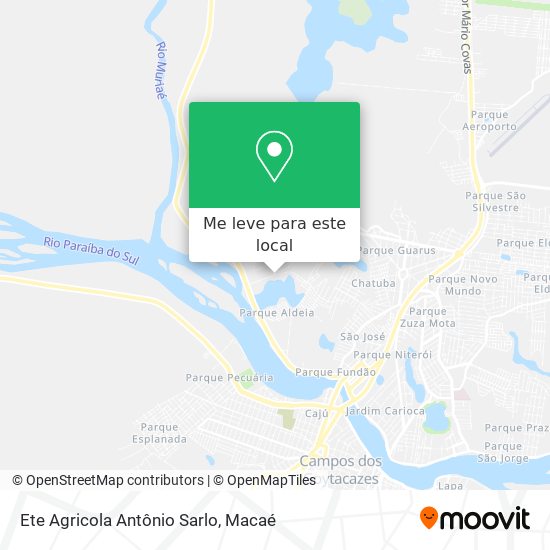 Ete Agricola Antônio Sarlo mapa