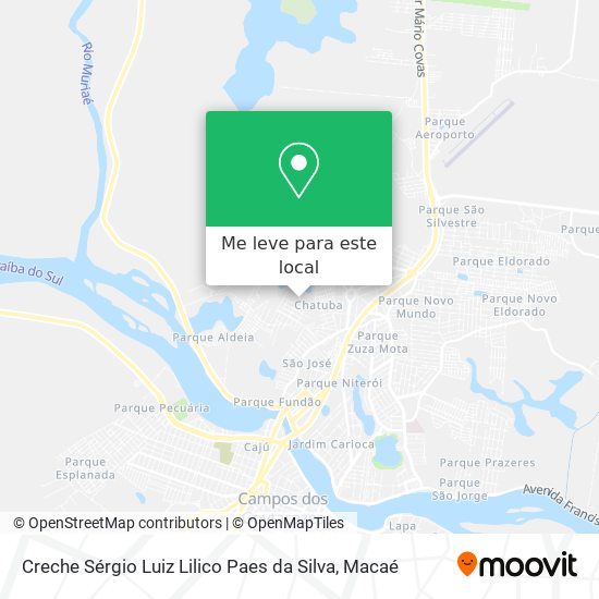 Creche Sérgio Luiz Lilico Paes da Silva mapa
