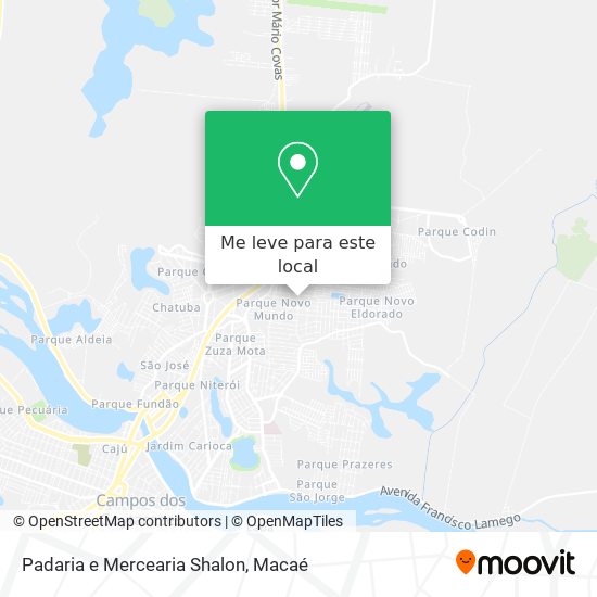 Padaria e Mercearia Shalon mapa