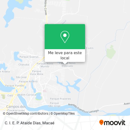 C. I. E. P. Ataíde Dias mapa