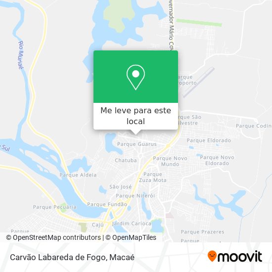 Carvão Labareda de Fogo mapa