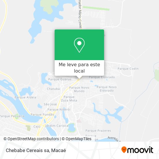 Chebabe Cereais sa mapa