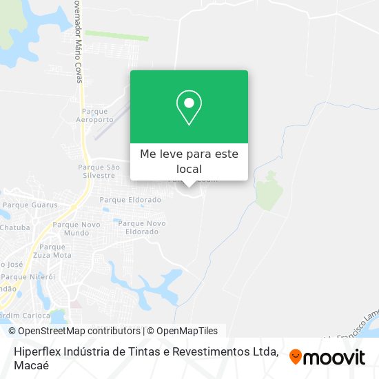 Hiperflex Indústria de Tintas e Revestimentos Ltda mapa
