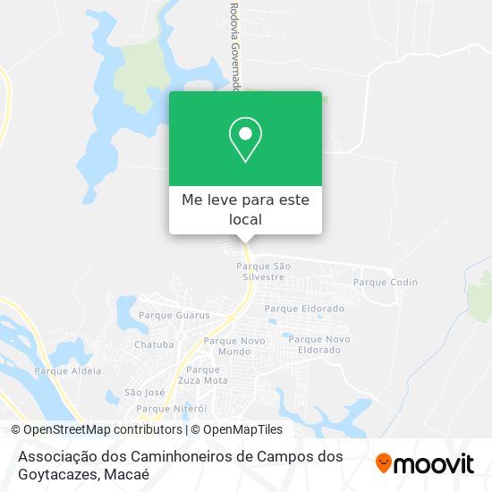 Associação dos Caminhoneiros de Campos dos Goytacazes mapa