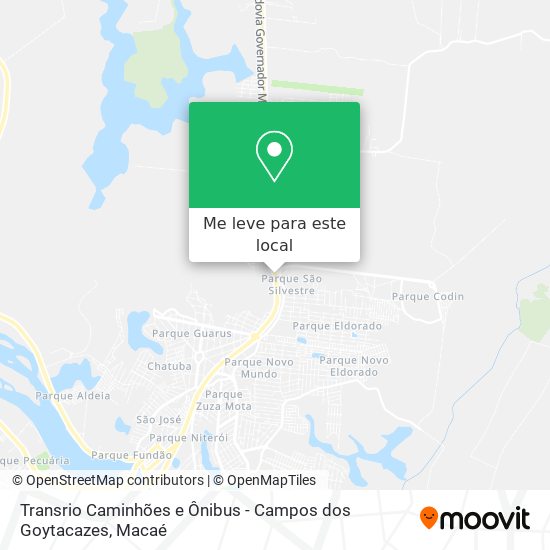 Transrio Caminhões e Ônibus - Campos dos Goytacazes mapa