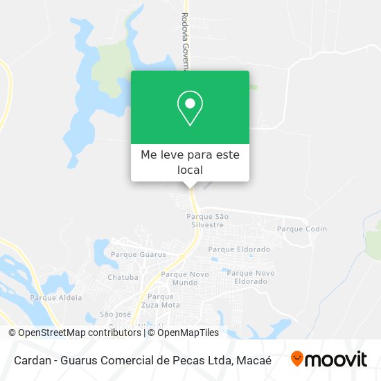 Cardan - Guarus Comercial de Pecas Ltda mapa