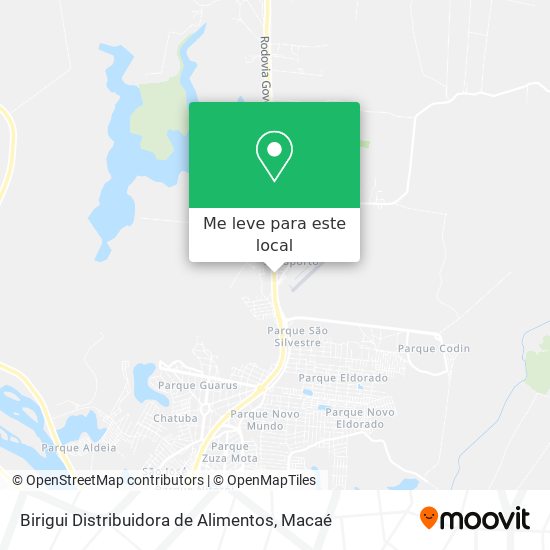 Birigui Distribuidora de Alimentos mapa