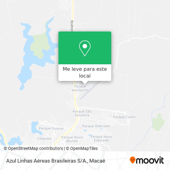 Azul Linhas Aéreas Brasileiras S / A. mapa