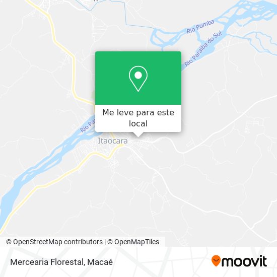 Mercearia Florestal mapa