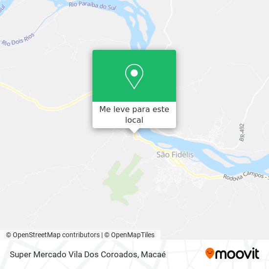 Super Mercado Vila Dos Coroados mapa
