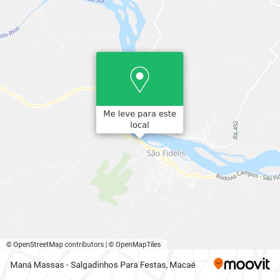 Maná Massas - Salgadinhos Para Festas mapa