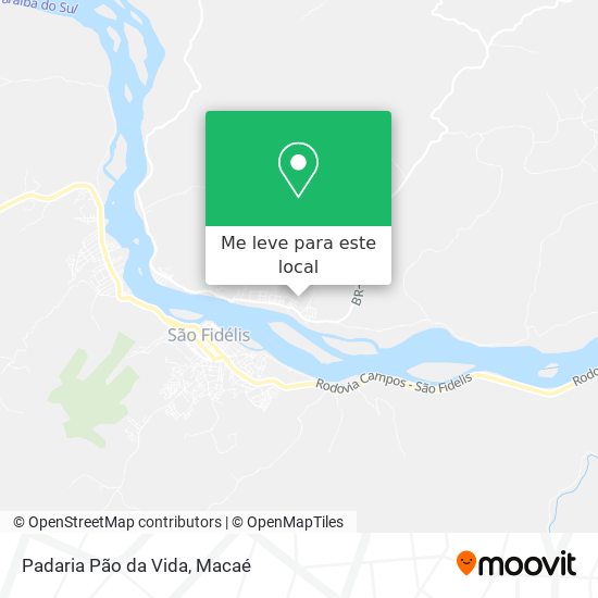 Padaria Pão da Vida mapa