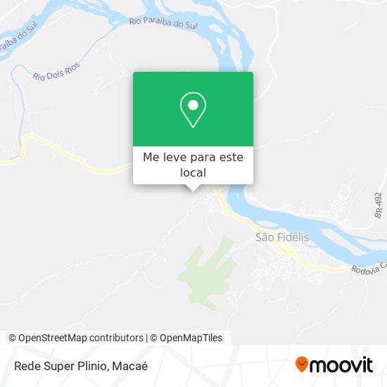 Rede Super Plinio mapa