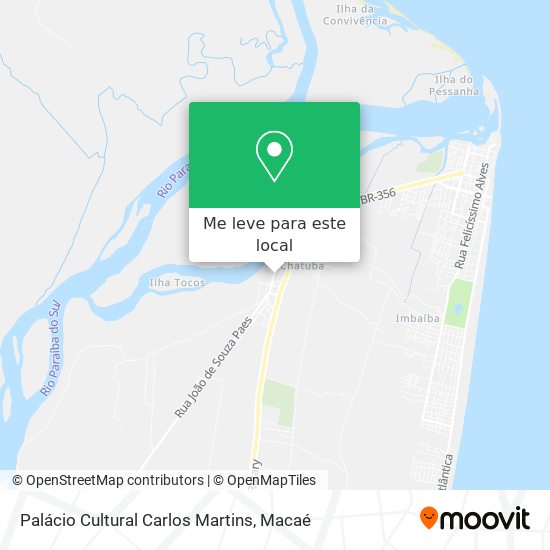 Palácio Cultural Carlos Martins mapa