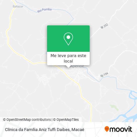 Clínica da Família Aniz Tuffi Daibes mapa