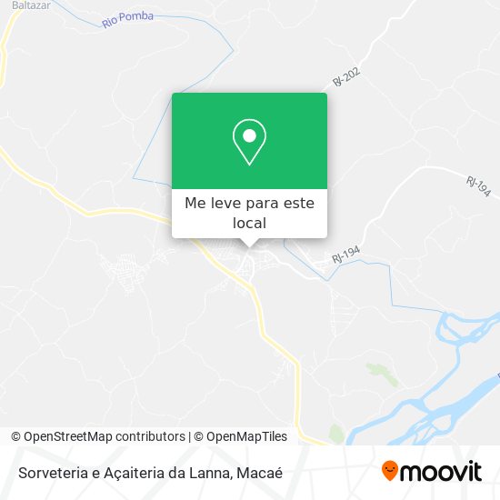 Sorveteria e Açaiteria da Lanna mapa