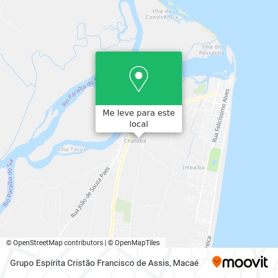 Grupo Espírita Cristão Francisco de Assis mapa