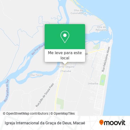 Igreja Internacional da Graça de Deus mapa