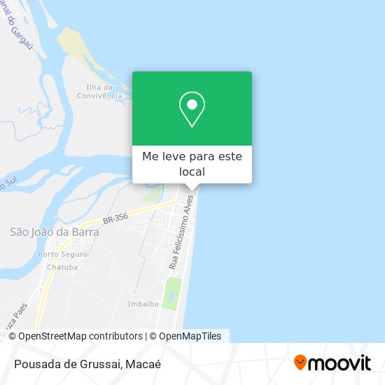 Pousada de Grussai mapa