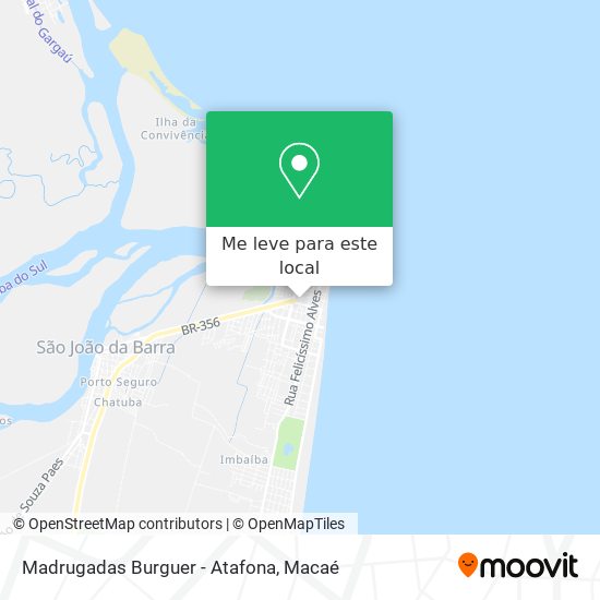 Madrugadas Burguer - Atafona mapa