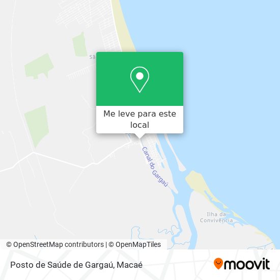Posto de Saúde de Gargaú mapa