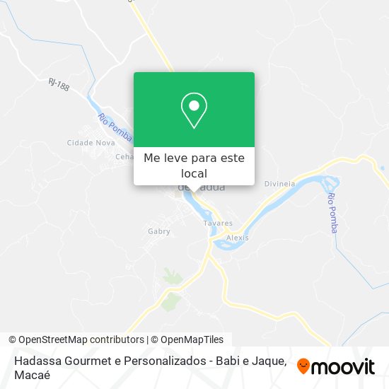 Hadassa Gourmet e Personalizados - Babi e Jaque mapa
