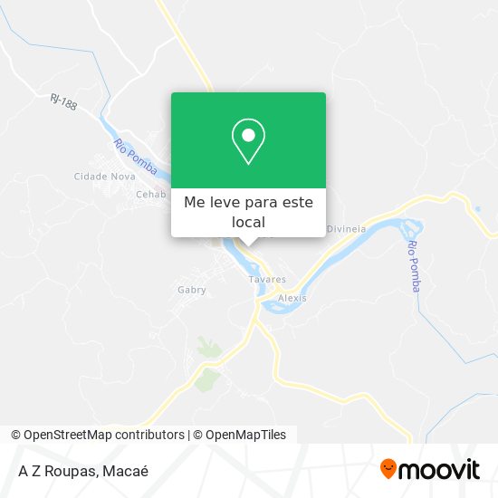 A Z Roupas mapa
