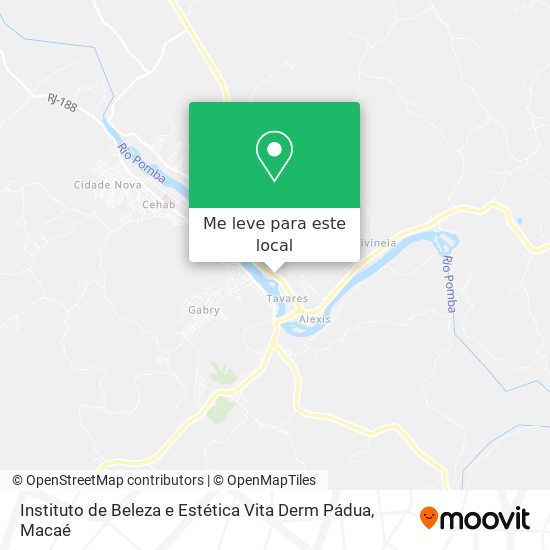 Instituto de Beleza e Estética Vita Derm Pádua mapa